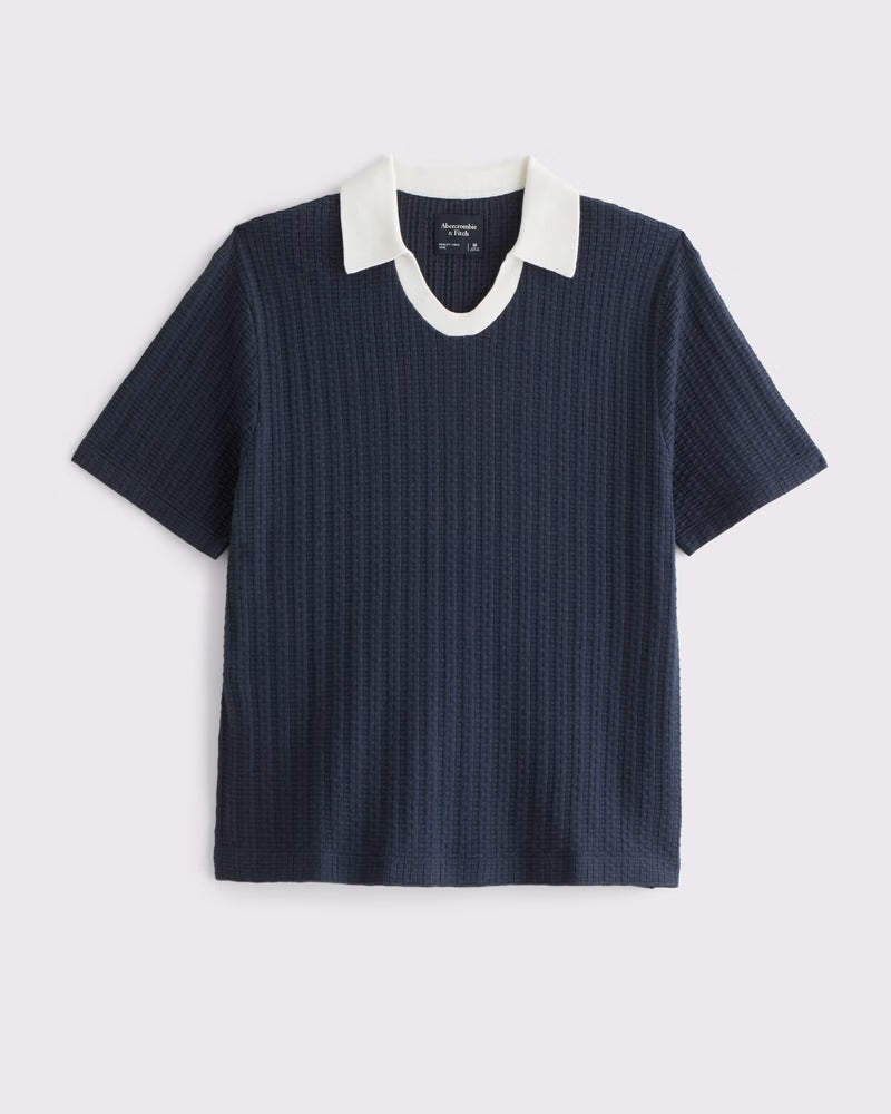 Abercrombie & Fitch - Varsity Johnny Collar Sweater Polo