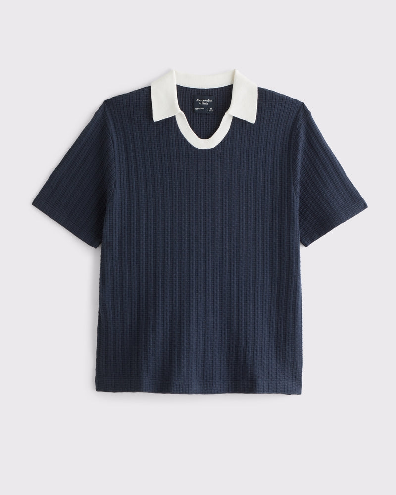 Abercrombie & Fitch - Varsity Johnny Collar Sweater Polo