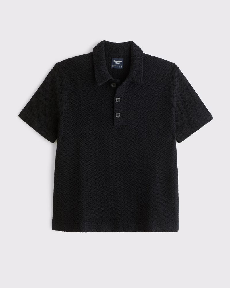Abercrombie & Fitch - 100% Cotton 3-Button Sweater Polo
