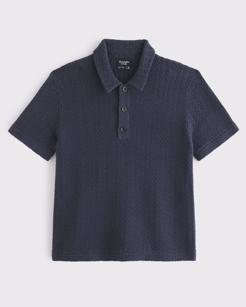 Abercrombie & Fitch - 100% Cotton 3-Button Sweater Polo
