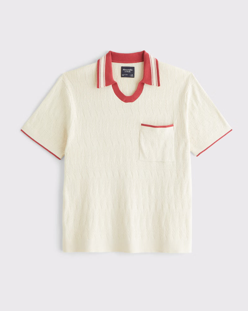 Abercrombie & Fitch - Varsity Johnny Collar Sweater Polo