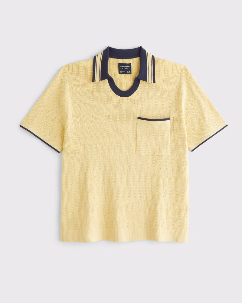 Abercrombie & Fitch - Varsity Johnny Collar Sweater Polo