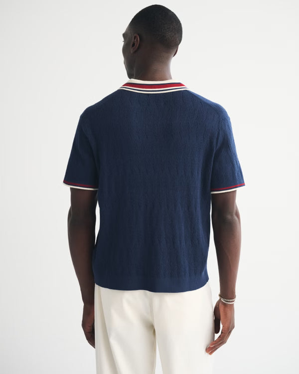 Abercrombie & Fitch - Varsity Johnny Collar Sweater Polo
