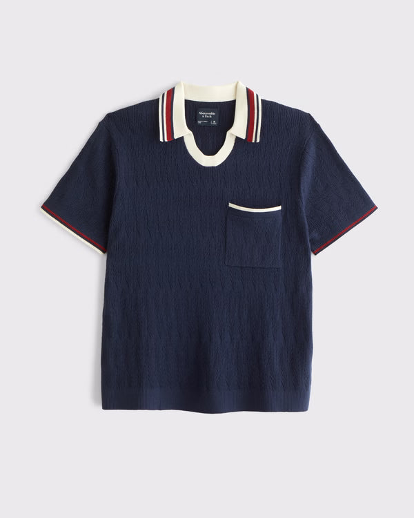 Abercrombie & Fitch - Varsity Johnny Collar Sweater Polo