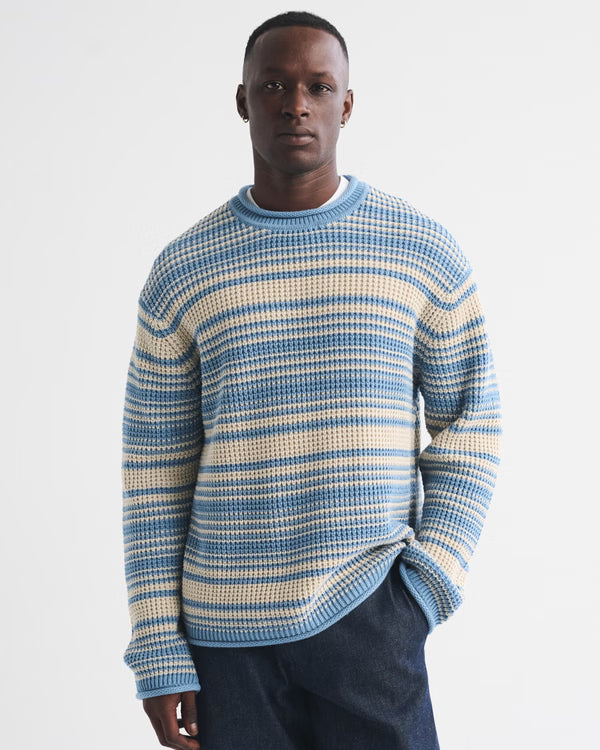 Abercrombie & Fitch - 100% Cotton Waffle Roll Neck Crew Sweater