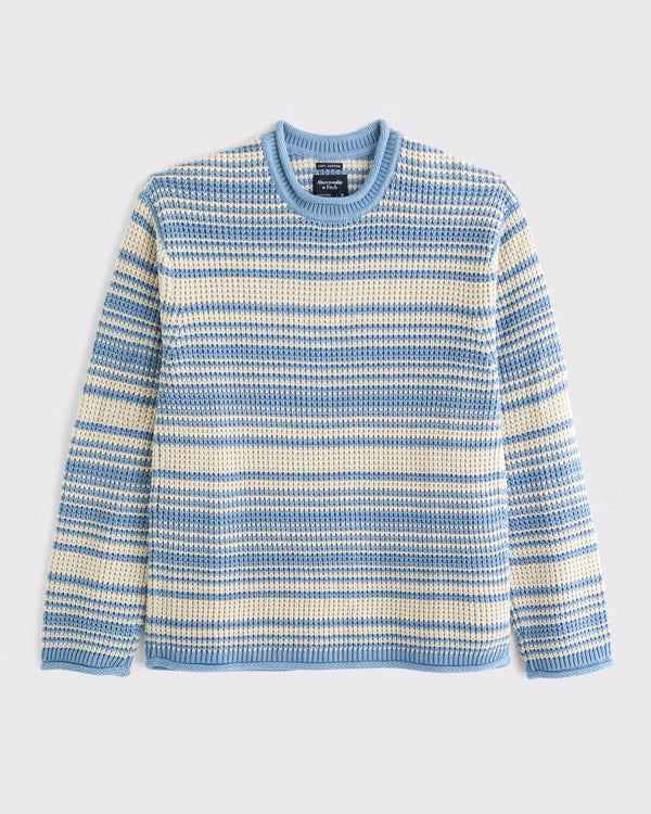 Abercrombie & Fitch - 100% Cotton Waffle Roll Neck Crew Sweater