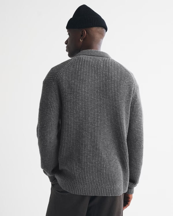 Abercrombie & Fitch - 100% Cotton Collared Cardigan
