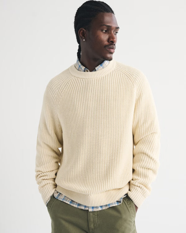 Abercrombie & Fitch - 100% Cotton Crew Sweater