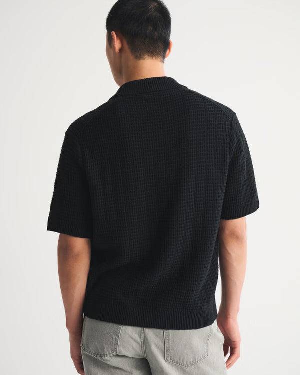 Abercrombie & Fitch - 100% Cotton 2-Button Sweater Polo