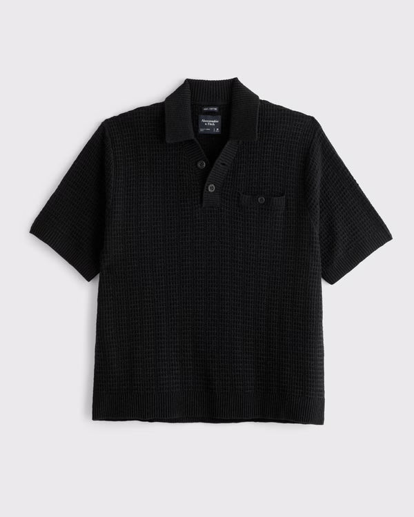 Abercrombie & Fitch - 100% Cotton 2-Button Sweater Polo