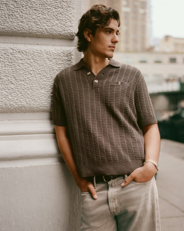Abercrombie & Fitch - 100% Cotton 2-Button Sweater Polo