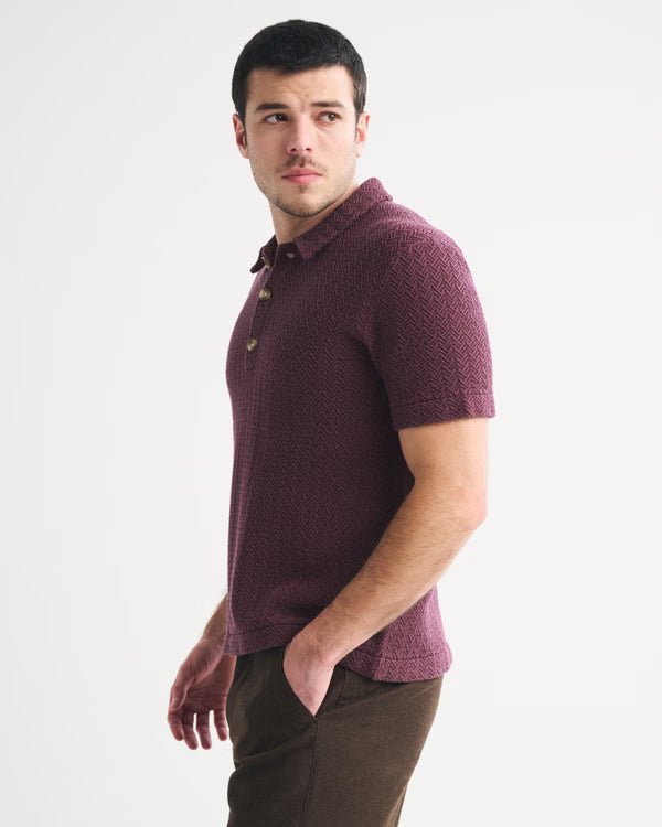 Abercrombie & Fitch - 100% Cotton 3-Button Sweater Polo