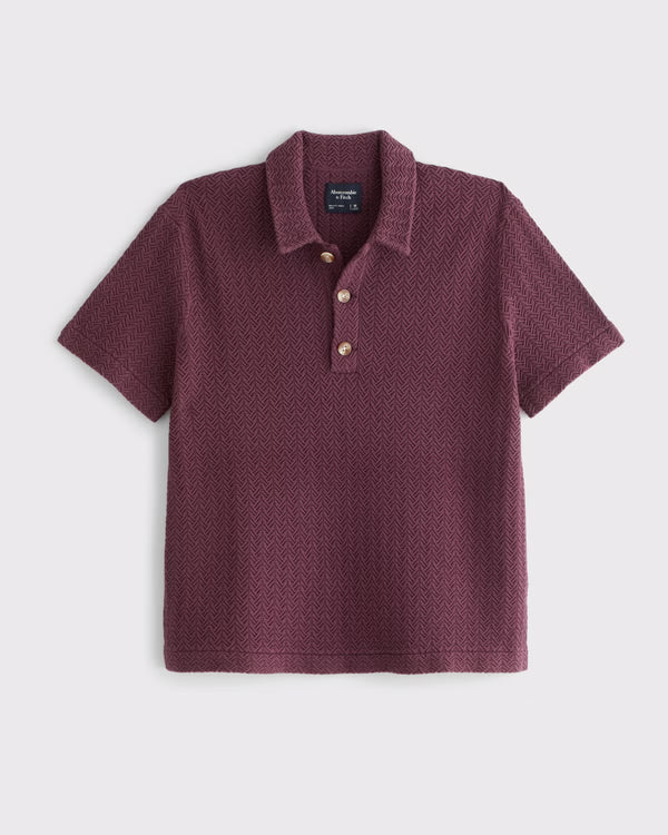 Abercrombie & Fitch - 100% Cotton 3-Button Sweater Polo