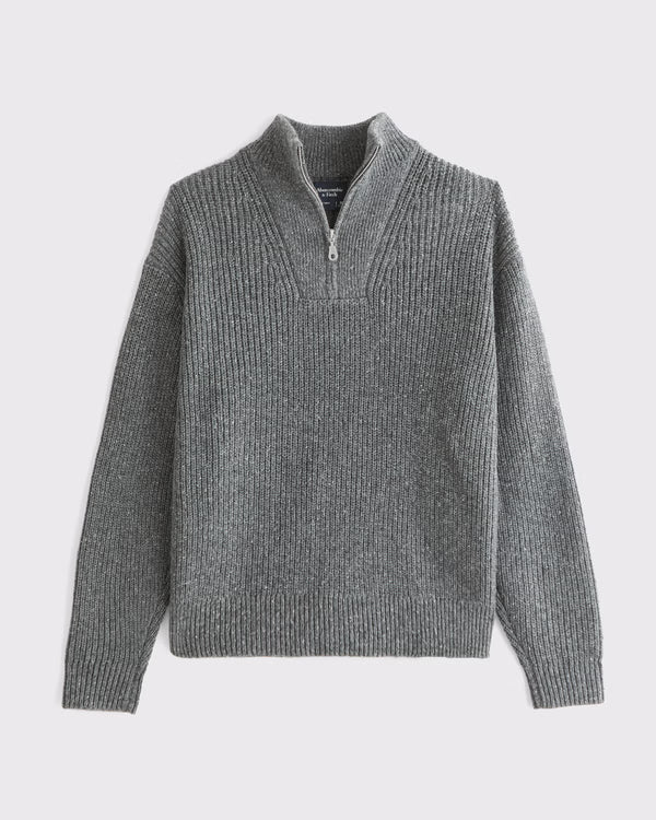 Abercrombie & Fitch - Quarter-Zip Sweater