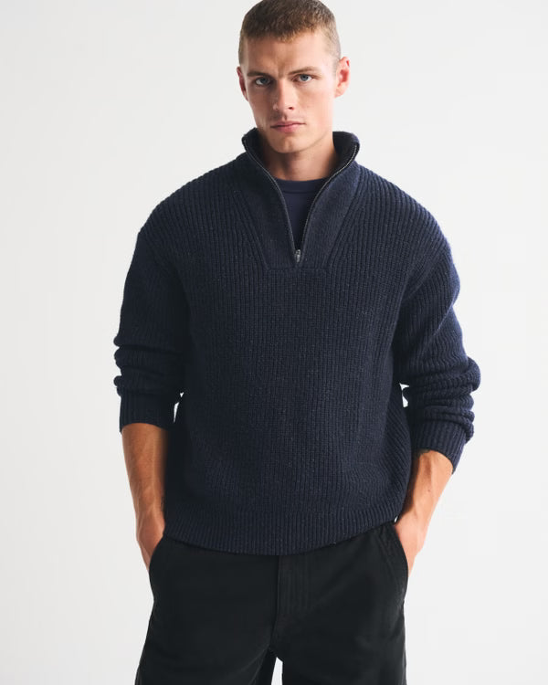 Abercrombie & Fitch - Quarter-Zip Sweater