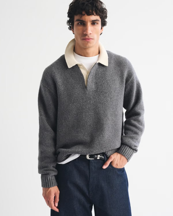 Abercrombie & Fitch - Rugby Sweater Polo