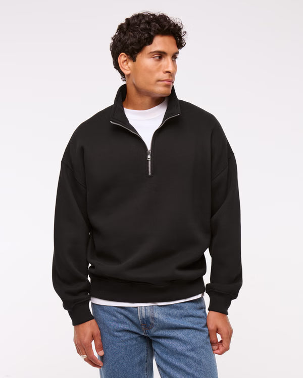 Abercrombie & Fitch -  Essential Half-Zip Sweatshirt