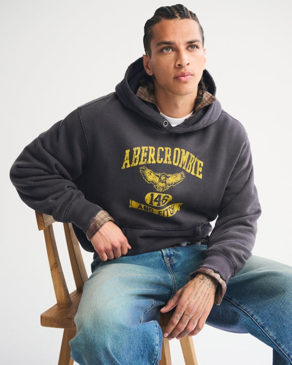 Abercrombie & Fitch - Logo Popover Hoodie