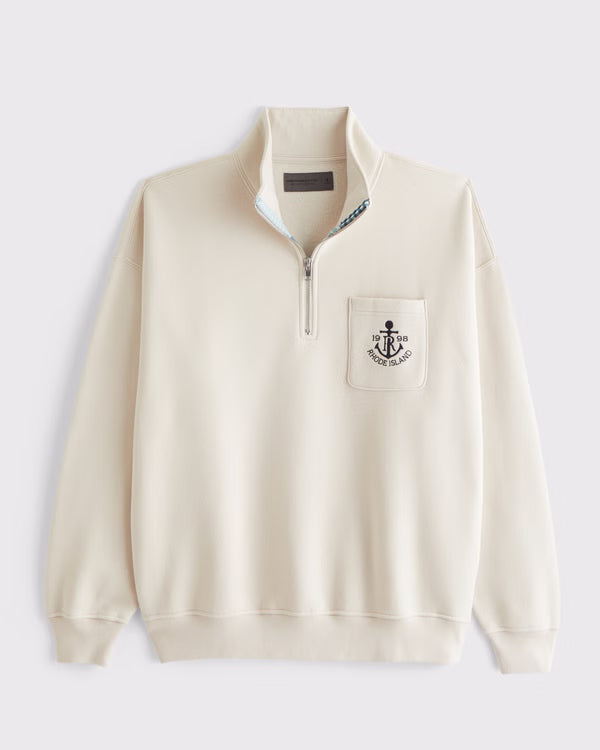 Abercrombie & Fitch -  Essential Half-Zip Sweatshirt