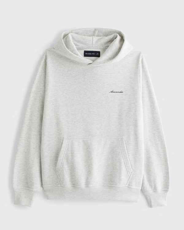 Abercrombie & Fitch - Terry Script Logo Popover Hoodie