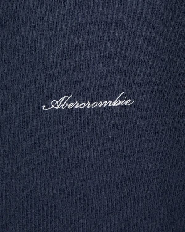Abercrombie & Fitch - Terry Script Logo Popover Hoodie