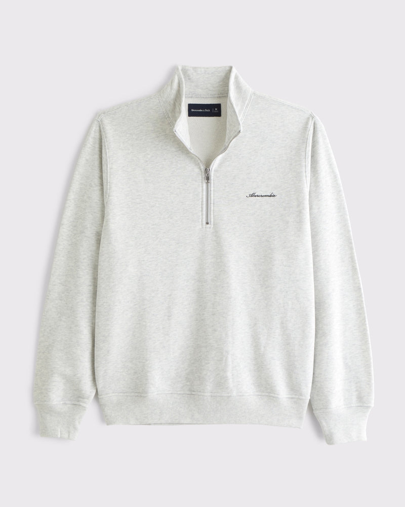 Abercrombie & Fitch - Terry Micro-Logo Half-Zip Sweatshirt