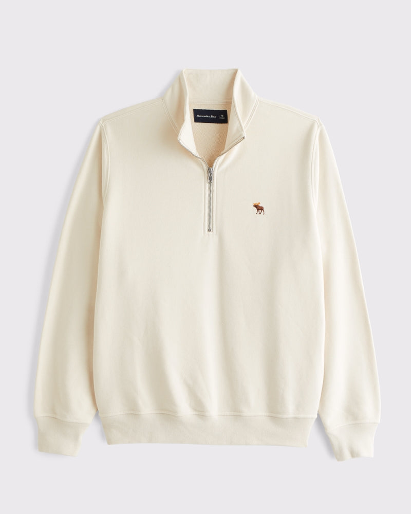 Abercrombie & Fitch - Signature Icon Terry Half-Zip