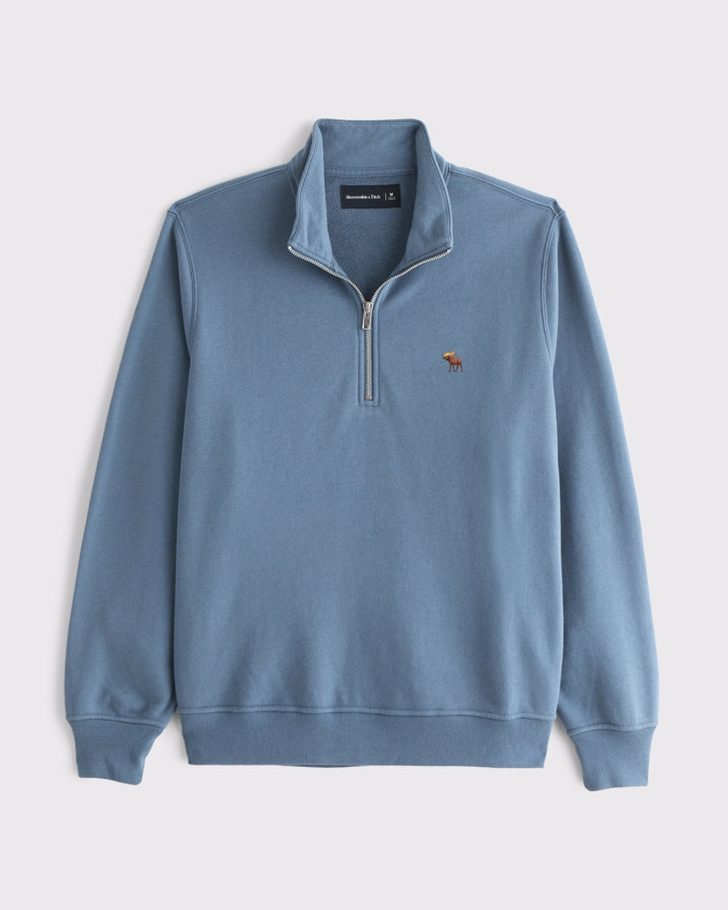 Abercrombie & Fitch - Signature Icon Terry Half-Zip