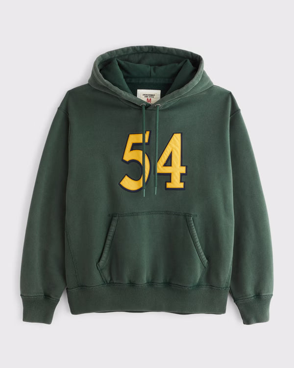 Abercrombie & Fitch - Heritage Heavyweight Logo Popover Hoodie