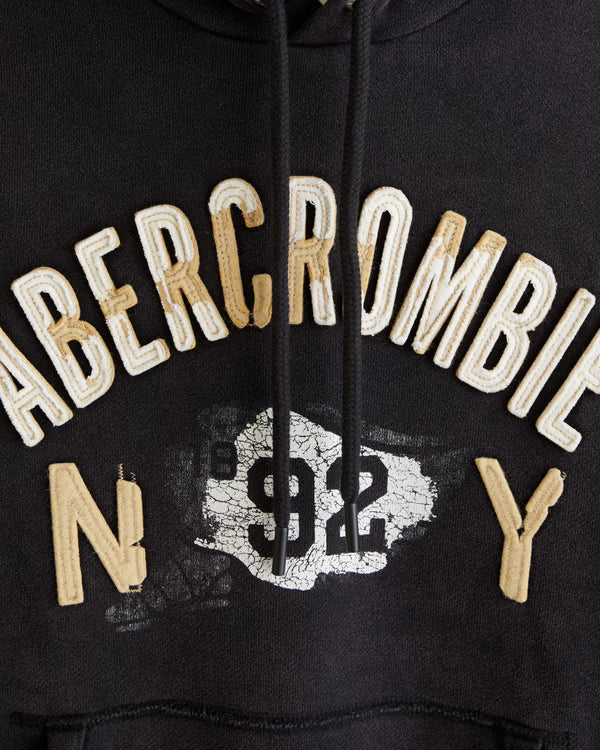 Abercrombie & Fitch - Heritage Heavyweight Logo Popover Hoodie