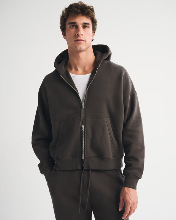 Abercrombie & Fitch -  Essential Full-Zip Hoodie