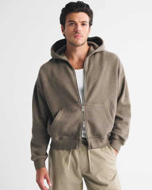 Abercrombie & Fitch -  Essential Full-Zip Hoodie