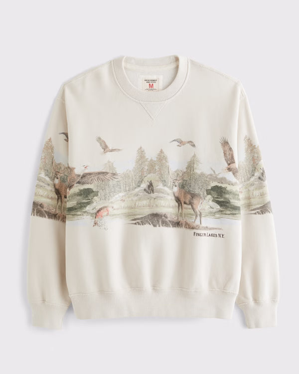 Abercrombie & Fitch - Heritage Heavyweight Logo Popover Hoodie