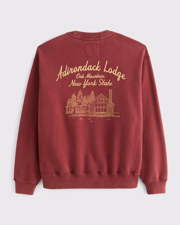 Abercrombie & Fitch - Heritage Heavyweight Logo Popover Hoodie