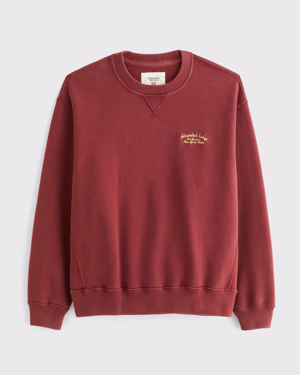 Abercrombie & Fitch - Heritage Heavyweight Logo Popover Hoodie