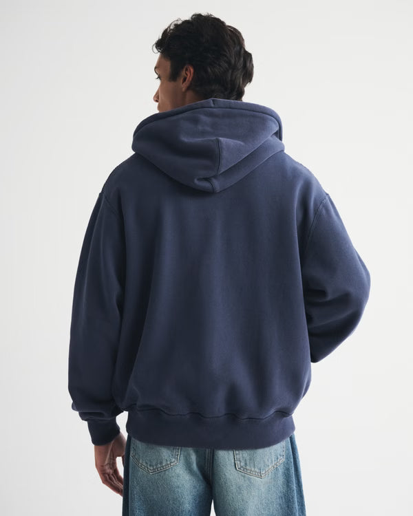 Abercrombie & Fitch - Heritage Heavyweight Logo Popover Hoodie