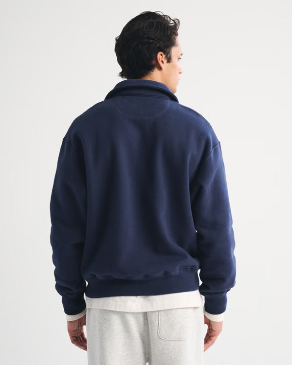 Abercrombie & Fitch - Heritage Heavyweight Logo Popover Hoodie