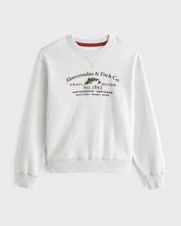 Abercrombie & Fitch - Heritage Heavyweight Logo Popover Hoodie