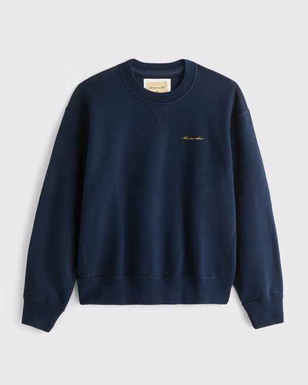 Abercrombie & Fitch - Heritage Heavyweight Logo Crew Sweatshirt