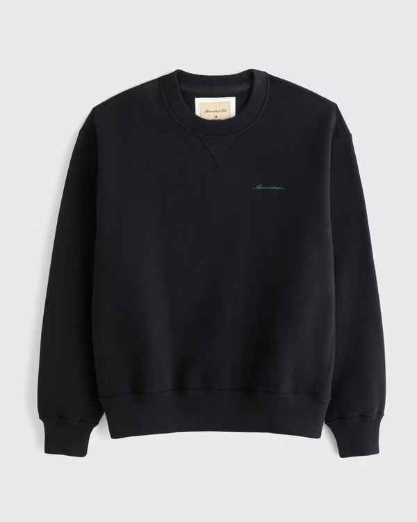 Abercrombie & Fitch - Heritage Heavyweight Logo Crew Sweatshirt