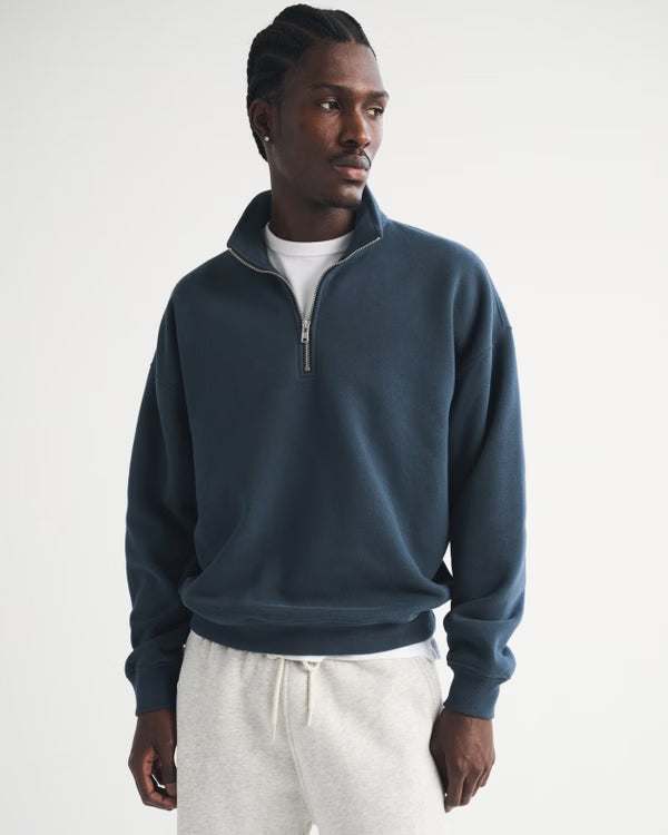 Abercrombie & Fitch -  Essential Half-Zip Sweatshirt