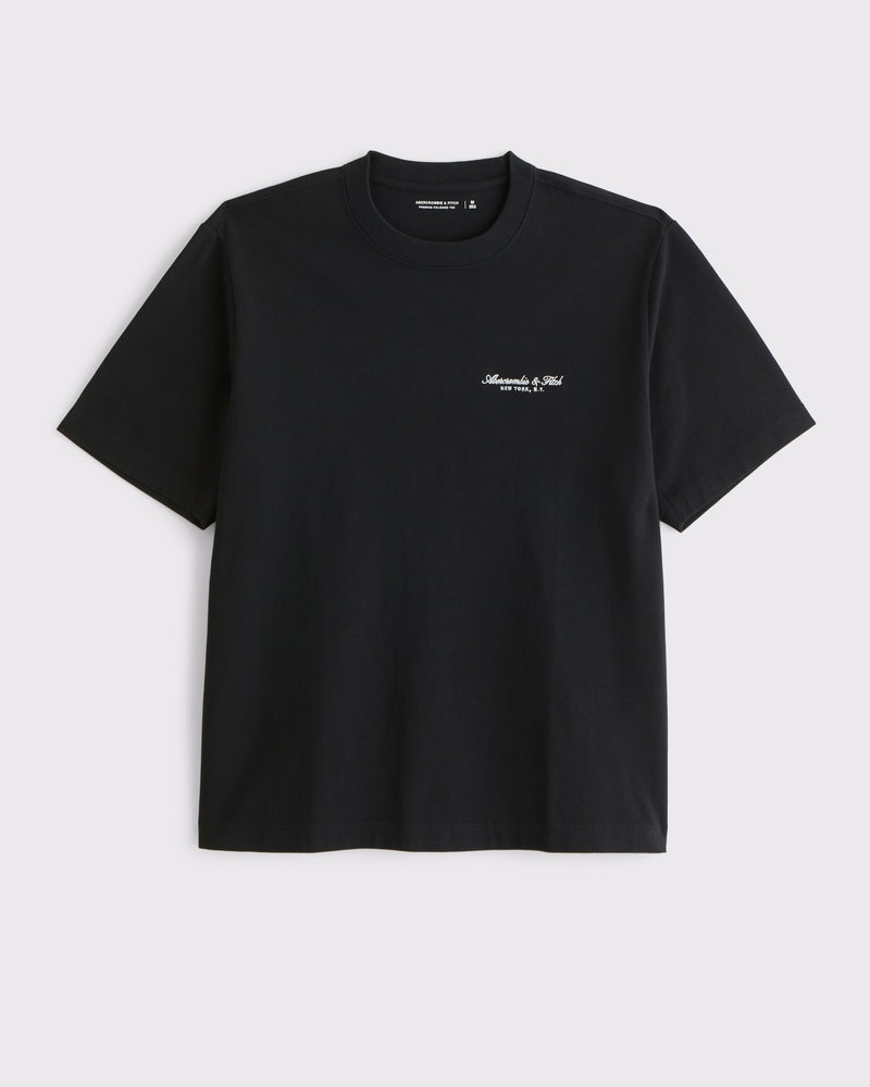 Abercrombie & Fitch - Premium Polished Micro-Logo Tee IMMEDIATE