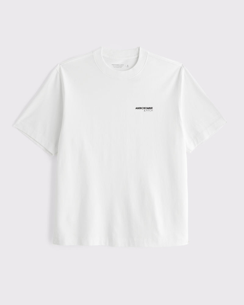Abercrombie & Fitch - Premium Heavyweight Micro-Logo Tee