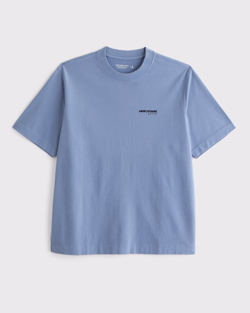 Abercrombie & Fitch - Premium Heavyweight Micro-Logo Tee