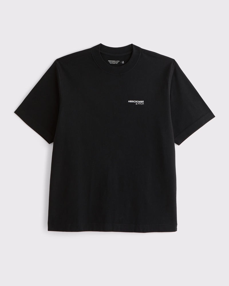 Abercrombie & Fitch - Premium Heavyweight Micro-Logo Tee