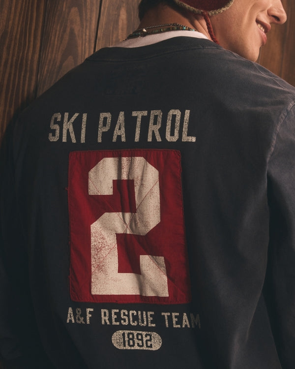 Abercrombie & Fitch - Long-Sleeve Graphic Logo Tee