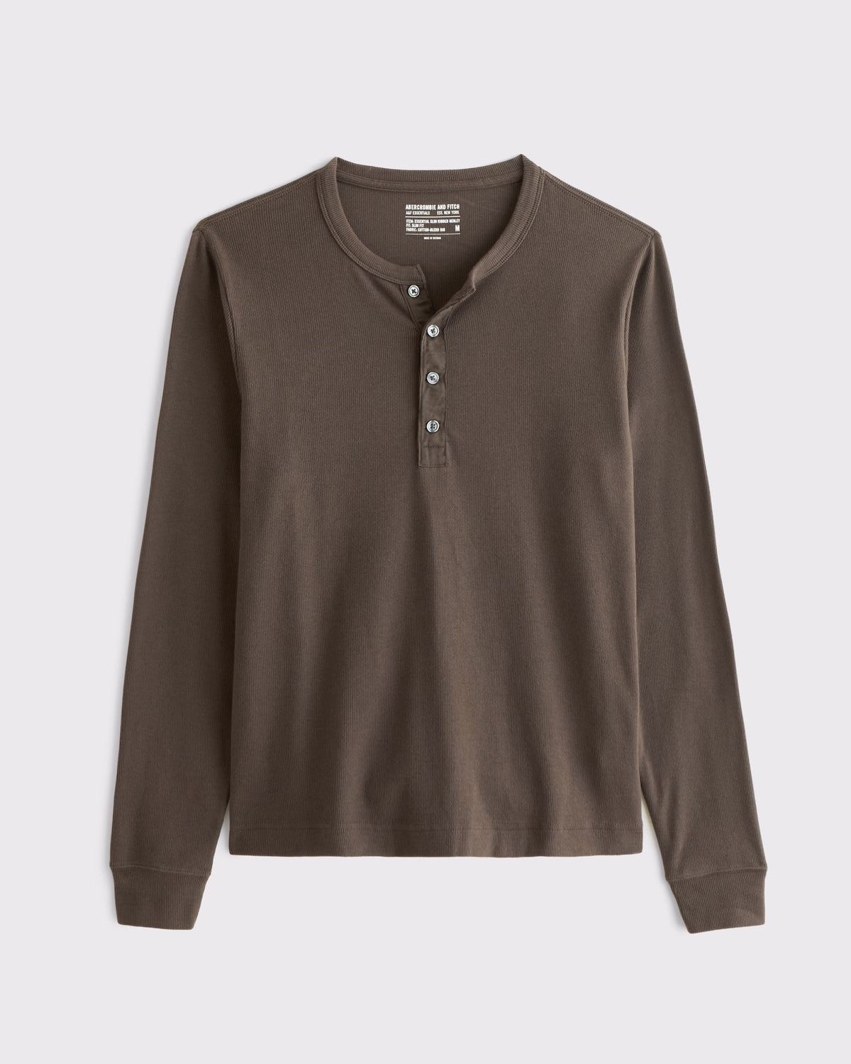 Abercrombie & Fitch - Essential Slim Ribbed Henley