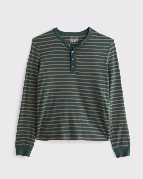 Abercrombie & Fitch - Essential Slim Ribbed Henley