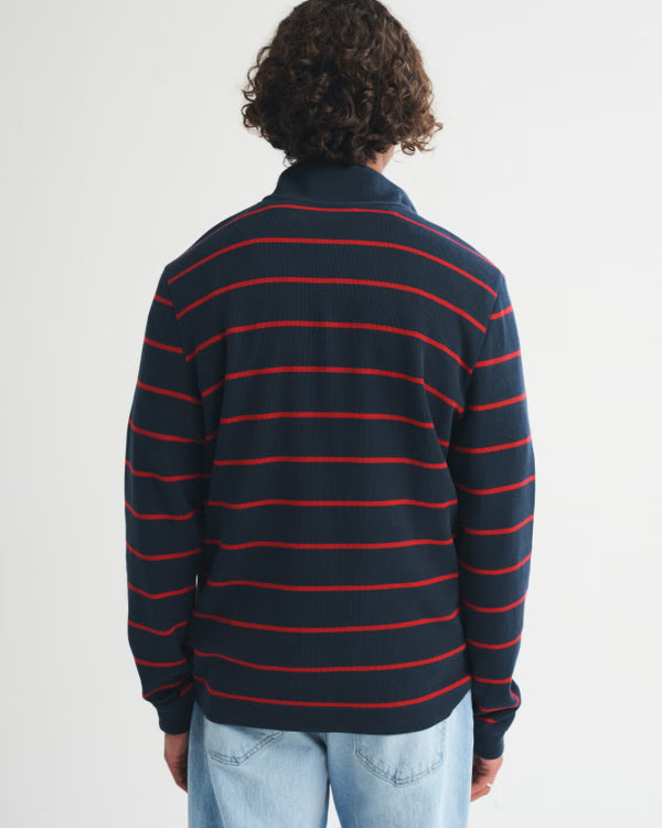 Abercrombie & Fitch - 100% Cotton French Rib Half-Zip