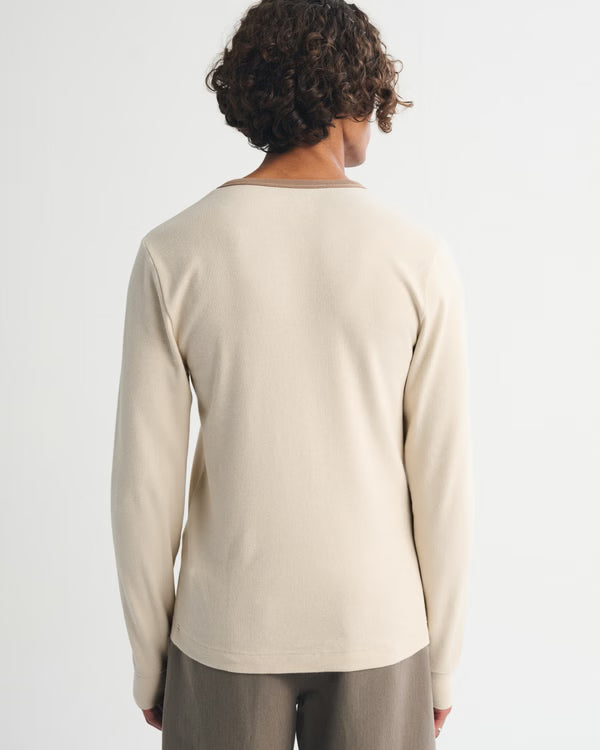 Abercrombie & Fitch - Essential Slim Ribbed Henley